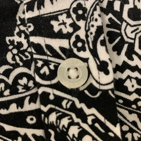 Chaps Petite NWOT Black & White, Long Sleeve, No Iron, Button Up Blouse - Picture 10 of 11